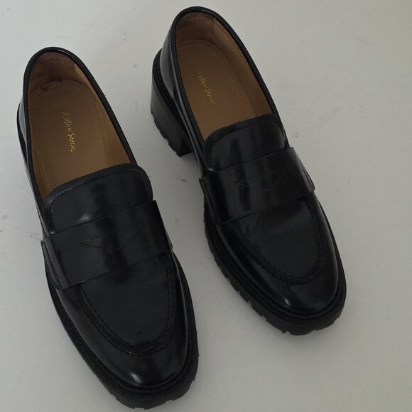 *SOLD* & OTHER STORIES | Patent Leather Chunky Loafers Black Sz 38 - Picture 3 of 8